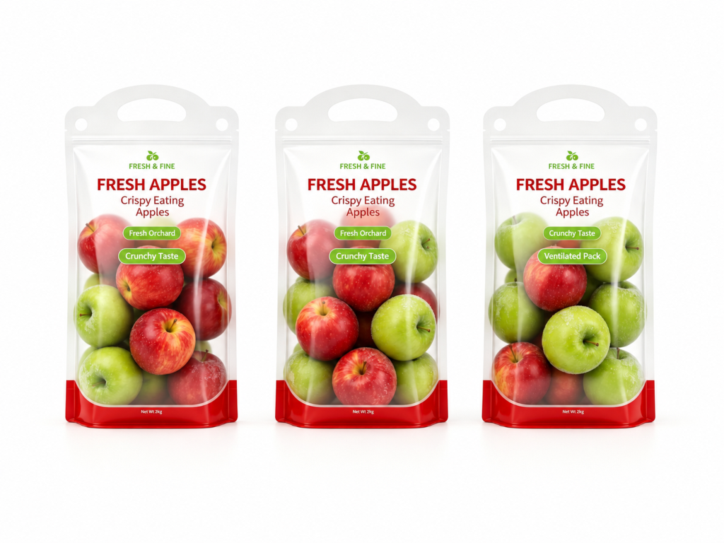 Clear apple carry pouch