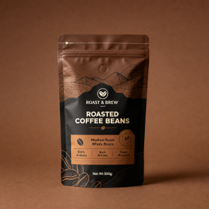 Coffee Bean Valve Pouch flexible packaging example