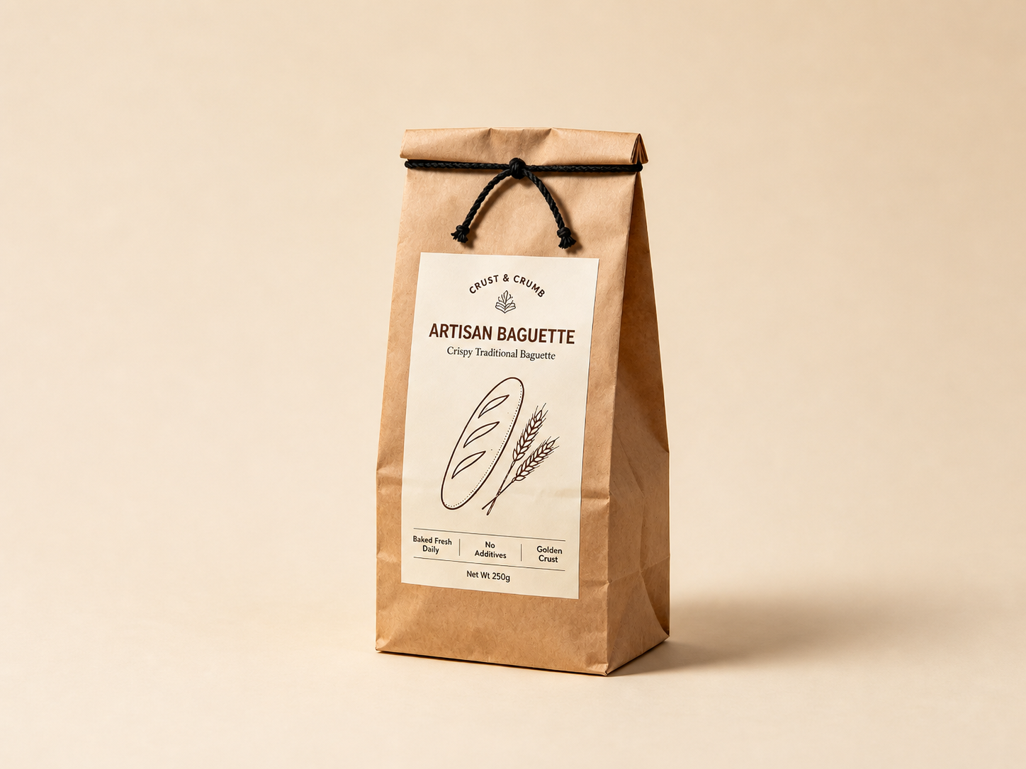 kraft artisan bread bag expanded Kraft Artisan Bread Bag packaging example