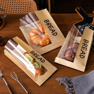 Kraft Window Bakery Bag packaging example