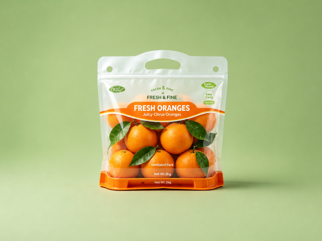 Ventilated orange carry pouch