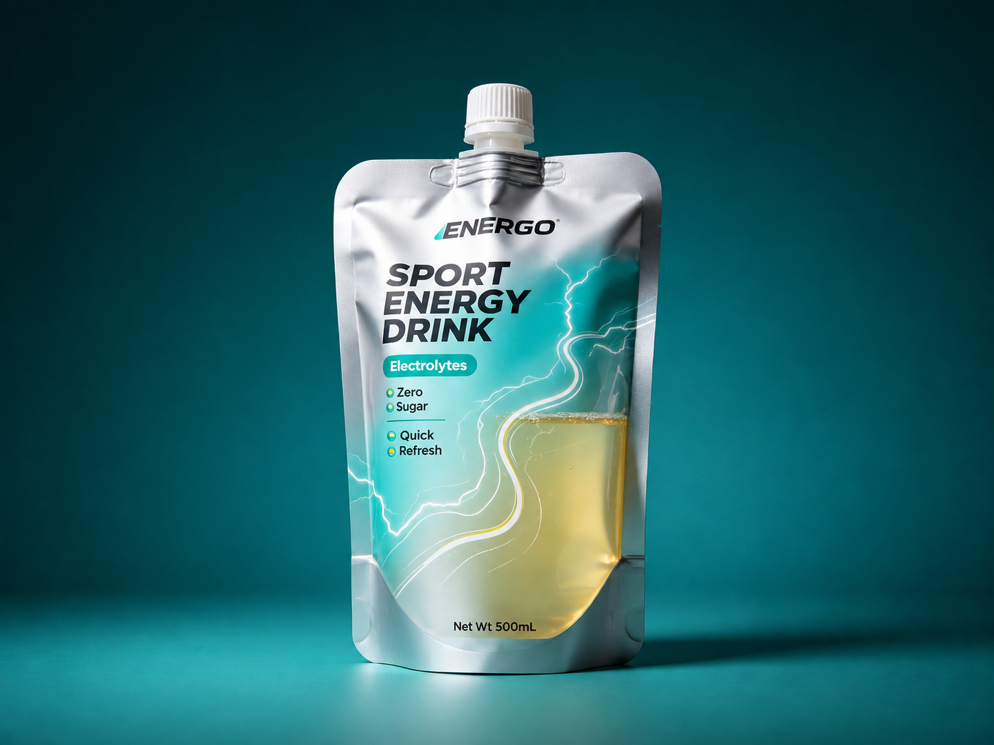 sports drink spout pouch expanded Sports Drink Spout Pouch flexible packaging example