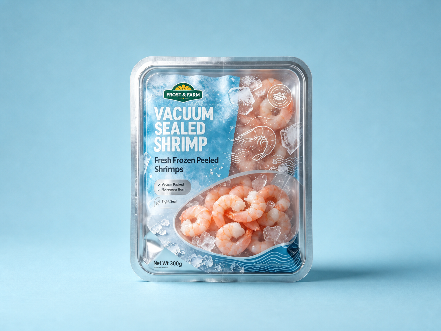 vacuum shrimp tray expanded Vacuum Shrimp Tray Package packaging example