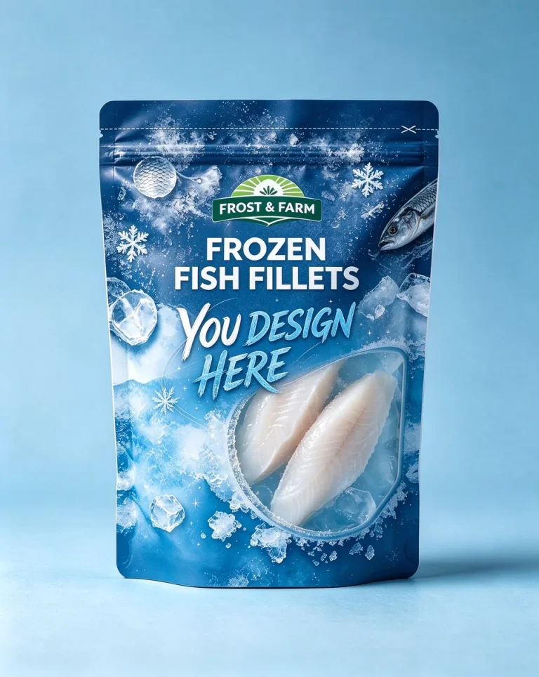 Home Frozen Fish Zipper Pouch