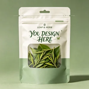 Green Tea Window Zipper Pouch