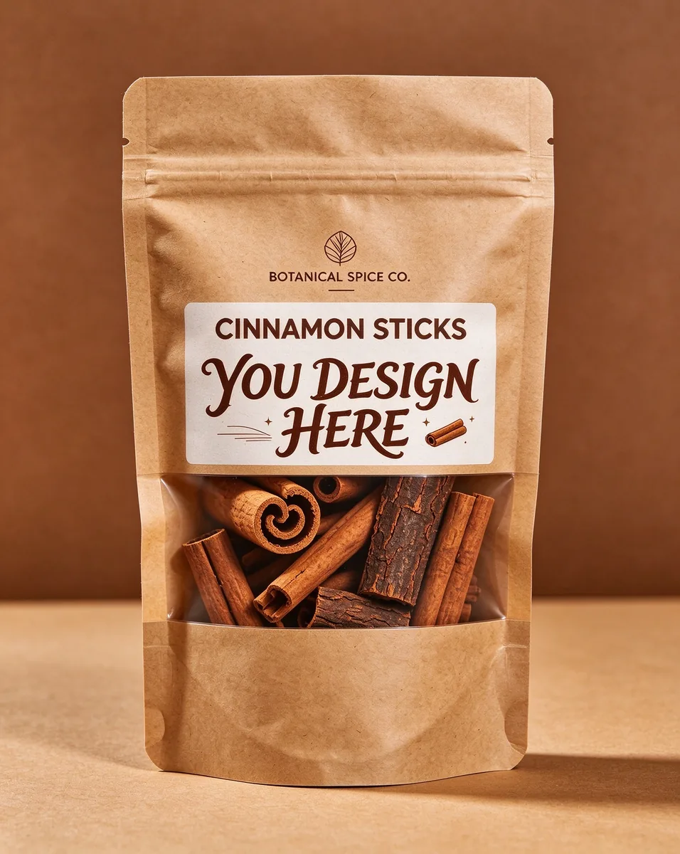 kraft cinnamon window pouch Kraft Cinnamon Window Pouch