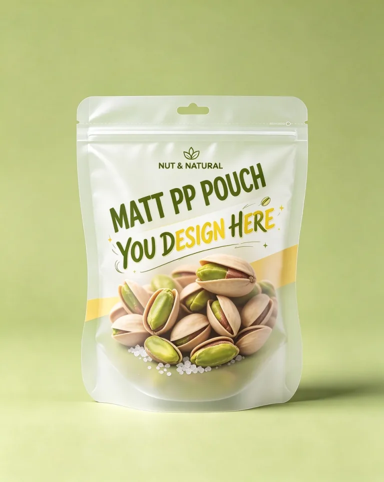 Home Matte PP Pistachio Pouch