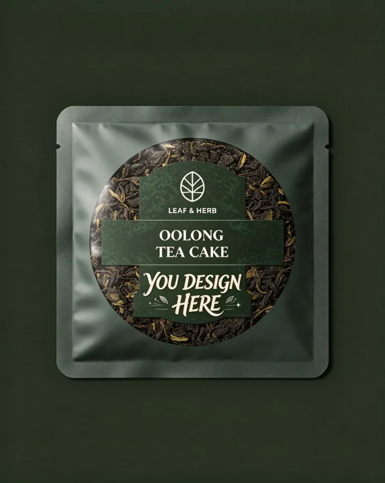 Home Oolong Tea Cake Four-Side-Seal Pouch