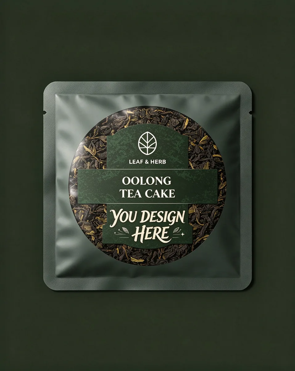 oolong tea cake four side seal pouch Oolong Tea Cake Four-Side-Seal Pouch